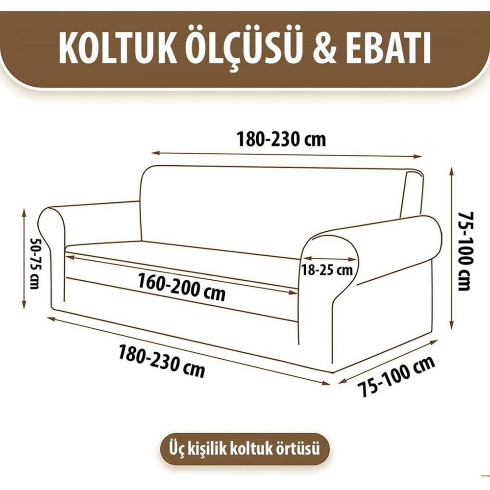 Mandaş jakarlı Streç Maxi Takım Geniş kullanım alanlı sy Kakoa( vizon) 3+3+1+1