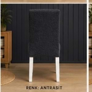 Mandaş Bohem Streç Sandalye Kılıfı Geniş kullanım alanlı K gri