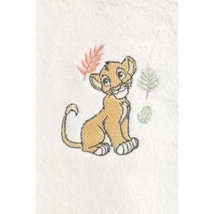 Özdilek Bambu Ashley Yenidoğan Bebek Bornoz Seti-Lion King Simba Happy Krem