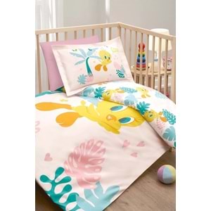 Özdilek Ranforce Lisanslı Bebek Beşik Nevresim Takımı-Tweety Tropic Pembe