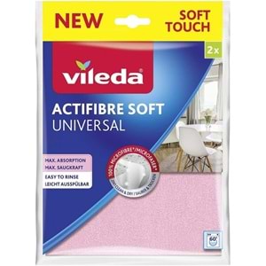 Vileda Yeni Soft Touch (6lı Set) Actifibre Soft Mikrofiber Temizlik Bezi Universal