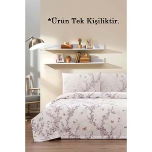 Özdilek Rf -Bloomlight Yeşil- Lastikli Çarşaflı Tek Kişilik Pike Takımı
