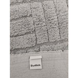Özdilek Tufting 2li Banyo Seti, Pamuklu Paspas Takımı-Story Gri