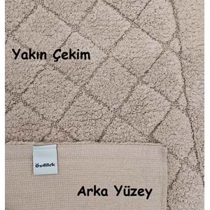 Özdilek Tufting 2li Banyo Seti, Pamuklu Paspas Takımı-Balance Bej