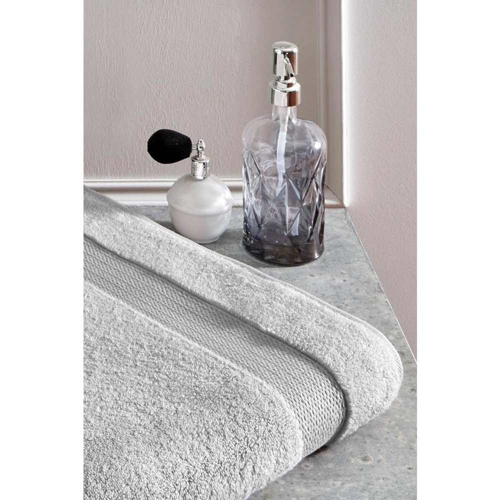 Özdilek -Woven Gri- Süper Yumuşak Büyük Boy Banyo Havlusu (90x150)