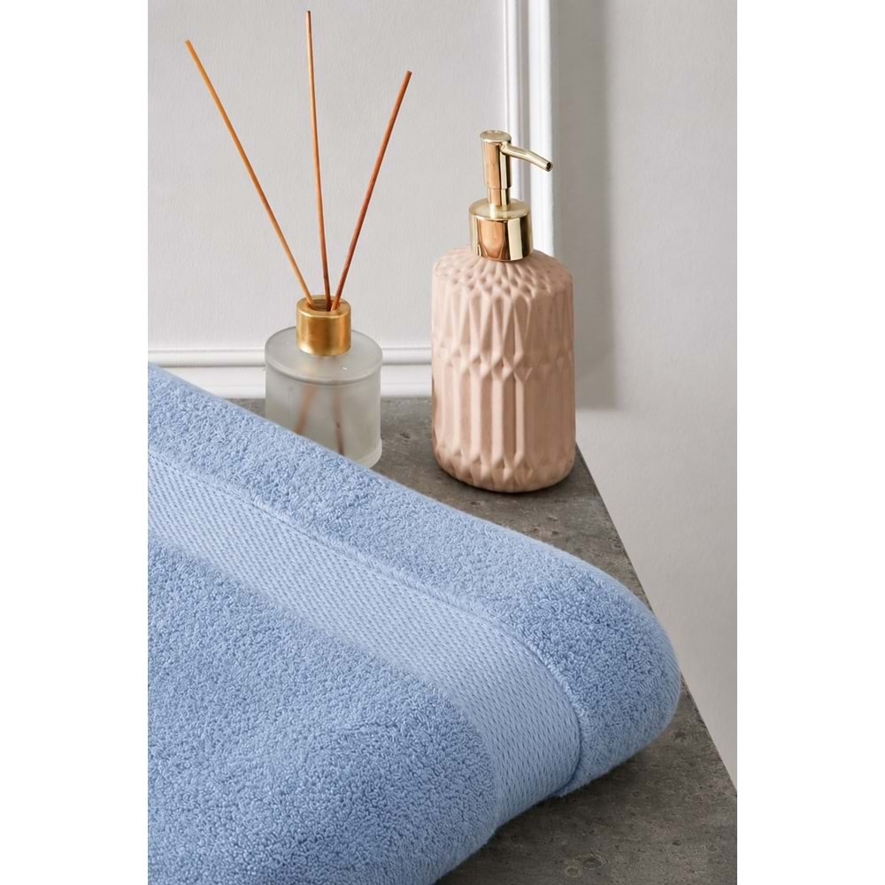 Özdilek -Woven Mavi- Süper Yumuşak Büyük Boy Banyo Havlusu (90x150)
