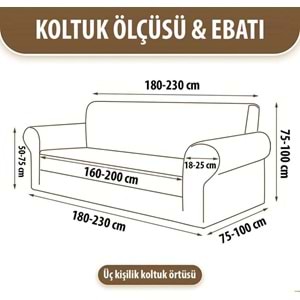 Mandaş Şönil Dokuma Koltuk Örtüsü Maxi Takım 3+3+1+1 açık yağ yeşil