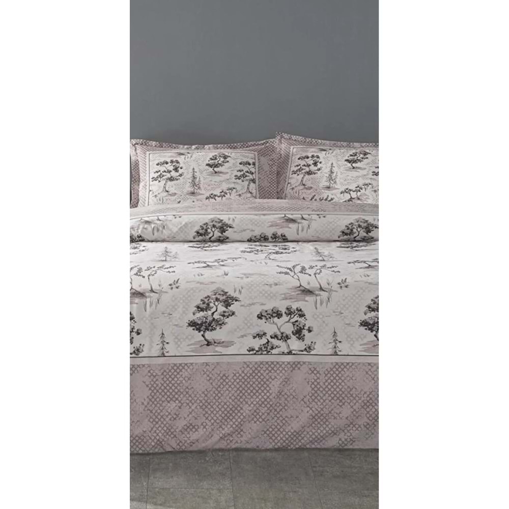 Özdilek Ranforce -Toile De Jouy Pudra- Çift Kişilik Nevresim Takımı
