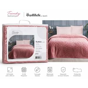 Özdilek Trendy Embos -Rose- Çift Kişilik Battaniye (220x240)