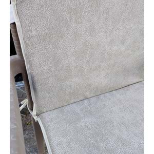 2 Adet Rattan Arkalıklı Sandalye Minderi (Kalınlık 4cm)-Primer Bej Yeni
