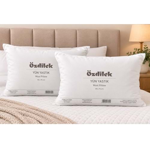 Özdilek 2li Set Doğal %100 Yün Yastık (50x70)