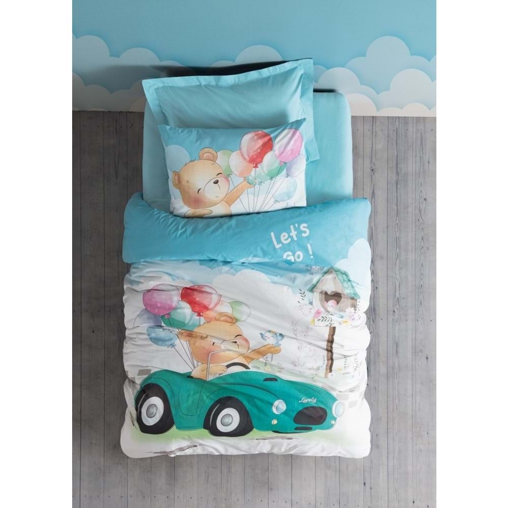 Cotton Box Rf Junior -Buddy Mavi- Tek Kişilik Nevresim Takımı