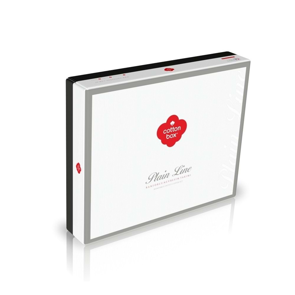 Cotton Box Rf Plain -Petrol Siyah- Tek Kişilik Nevresim Takımı