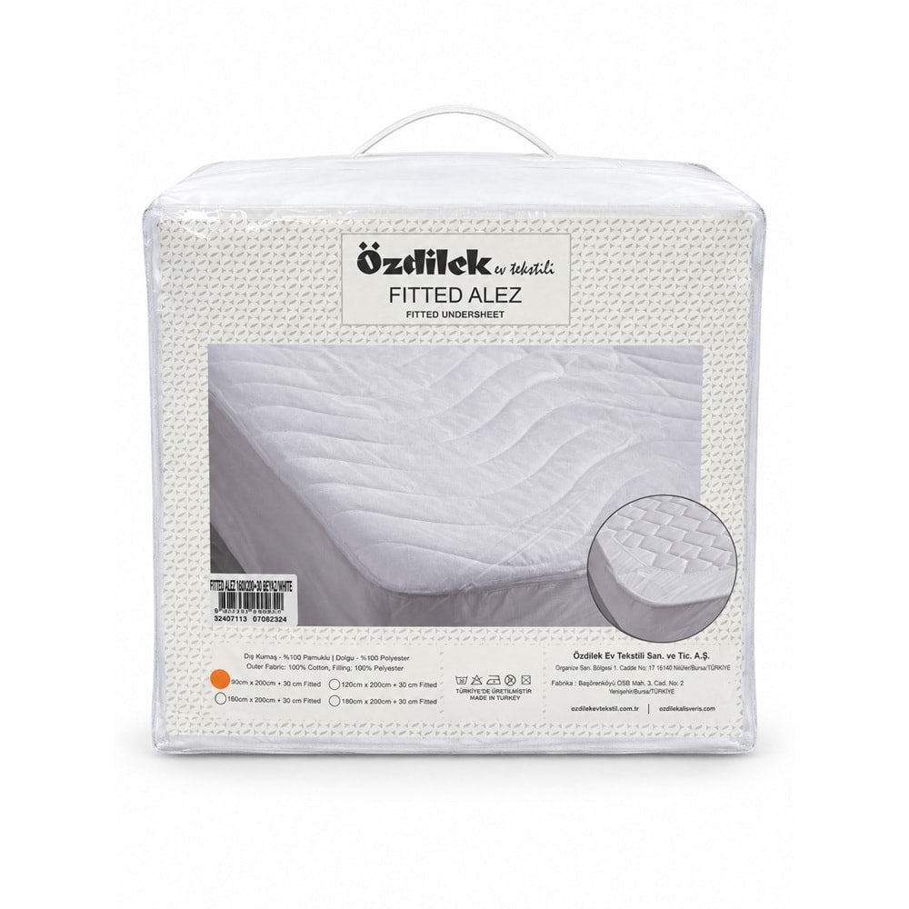 Özdilek Ranforce Pamuk Kapitoneli Fitted Battal Çift Kişilik Alez Yeni (180x200+35)