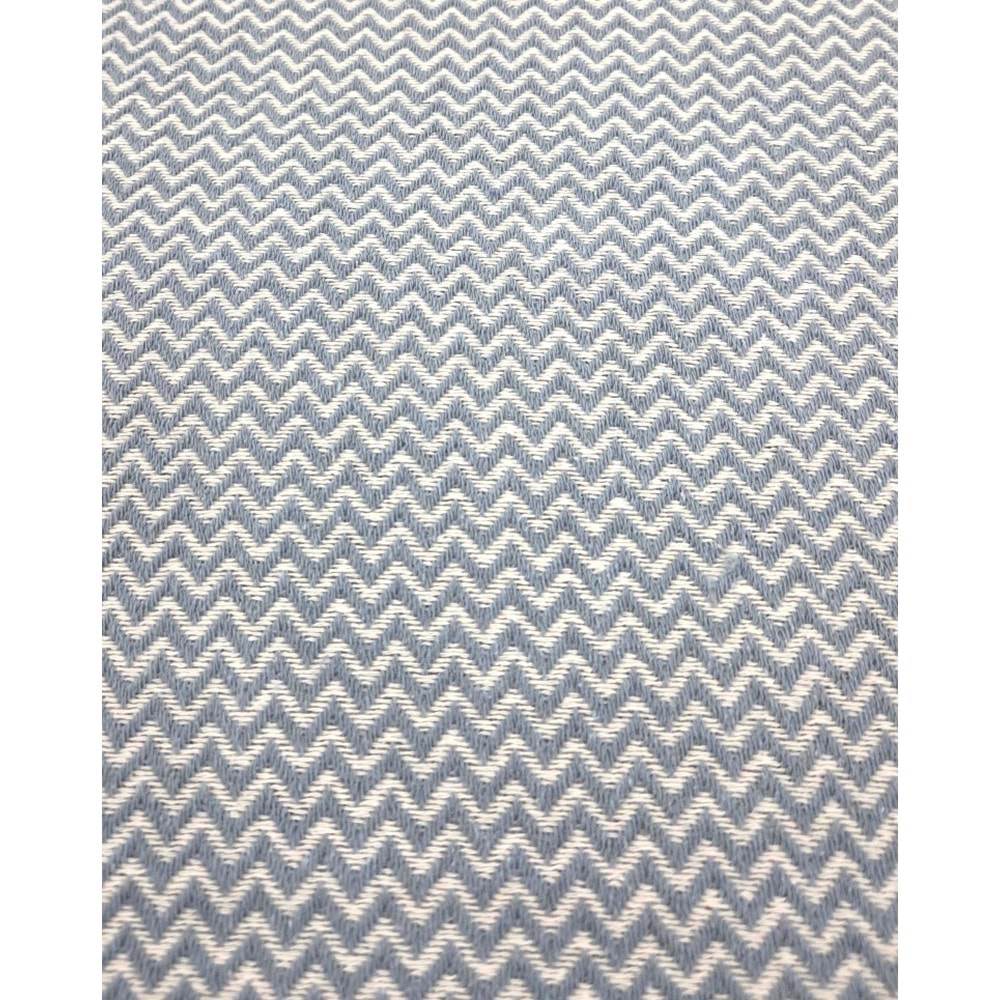 Özdilek Pamuklu Kaymaz Zigzag Koltuk Örtüsü (170x210) - İndigo