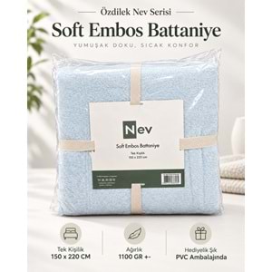Özdilek Nev Serisi Soft Embos Tek Kişilik Battaniye (150x220)