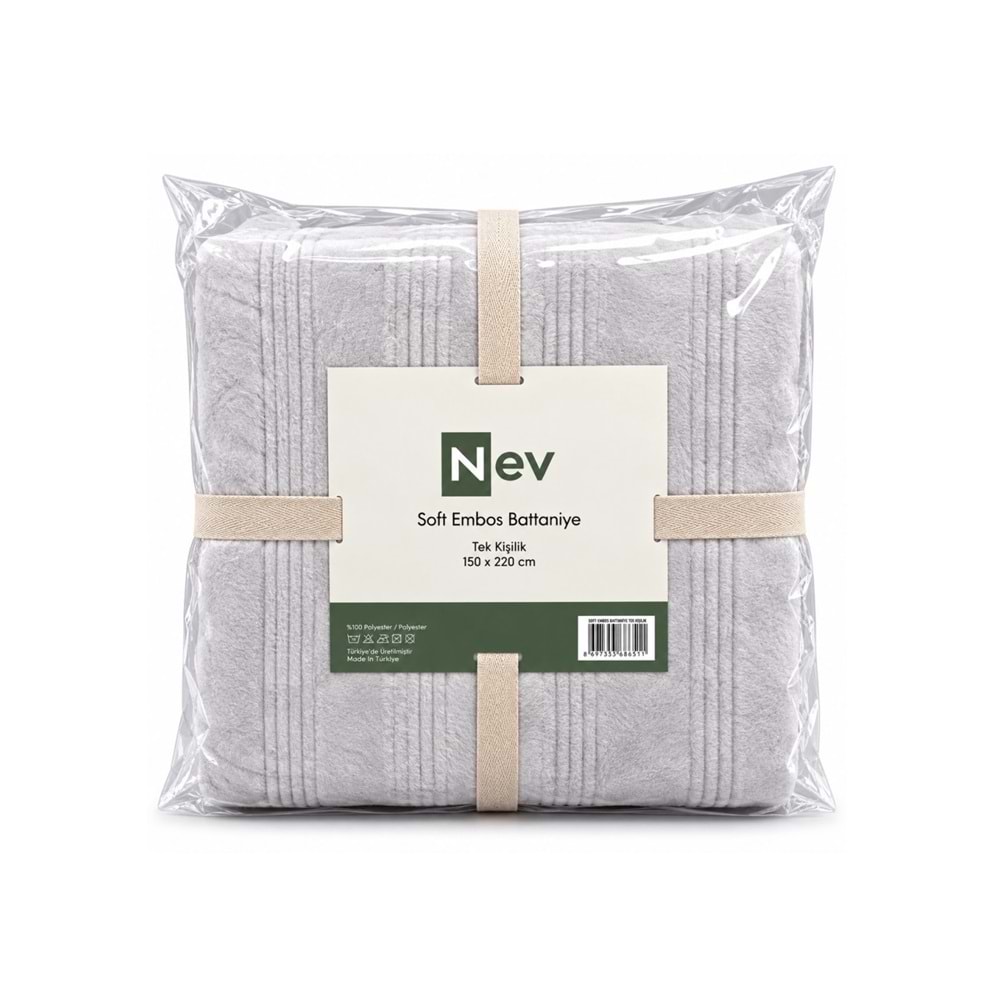 Özdilek Nev Serisi Soft Embos Tek Kişilik Battaniye (150x220)