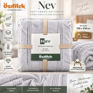 Özdilek Nev Serisi Soft Embos Tek Kişilik Battaniye (150x220)