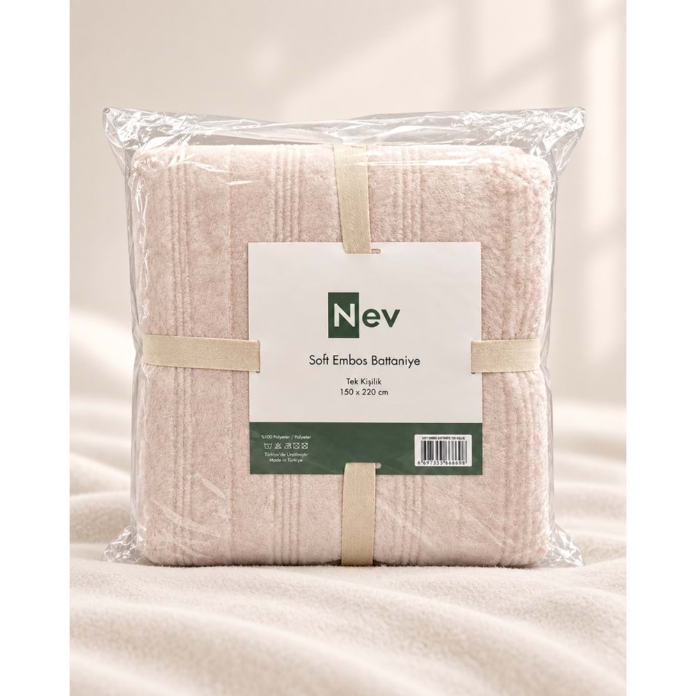 Özdilek Nev Serisi Soft Embos Tek Kişilik Battaniye (150x220)