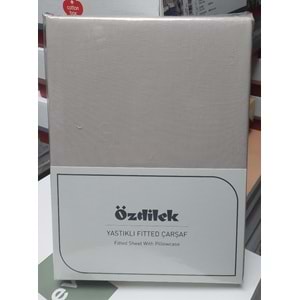Özdilek Colourist Fitted Lastikli Tek Kişilik Battal Çarşaf Seti (120x200)-Kum Beji