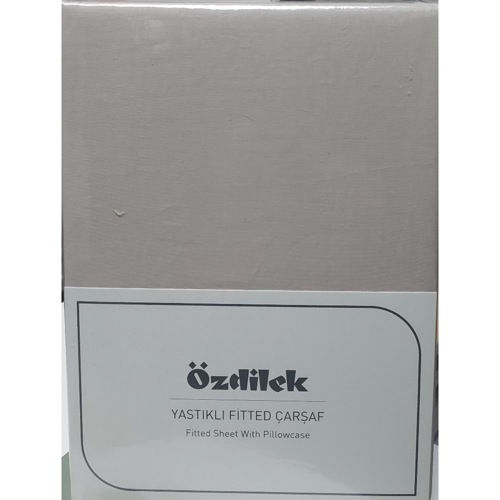 Özdilek Colourist Fitted Lastikli Tek Kişilik Battal Çarşaf Seti (120x200)-Kum Beji
