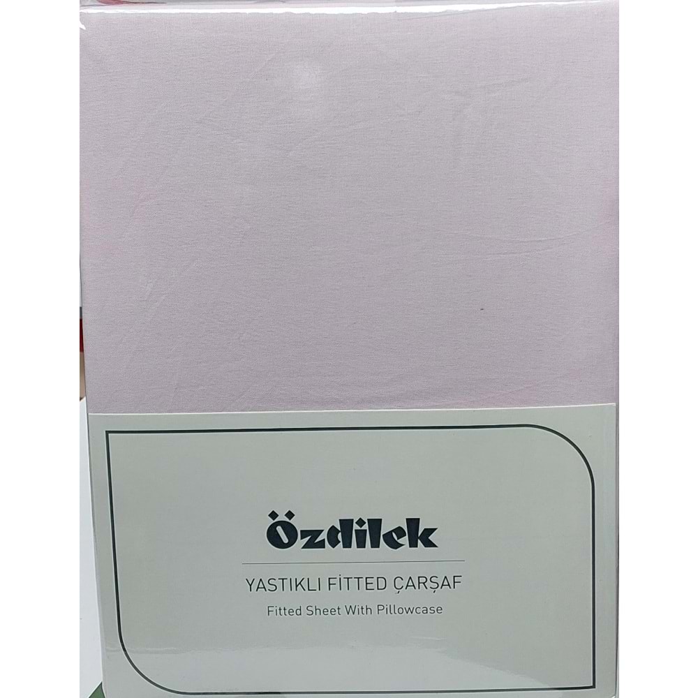 Özdilek Colourist Fitted Lastikli Tek Kişilik Battal Çarşaf Seti (120x200)-Pudra