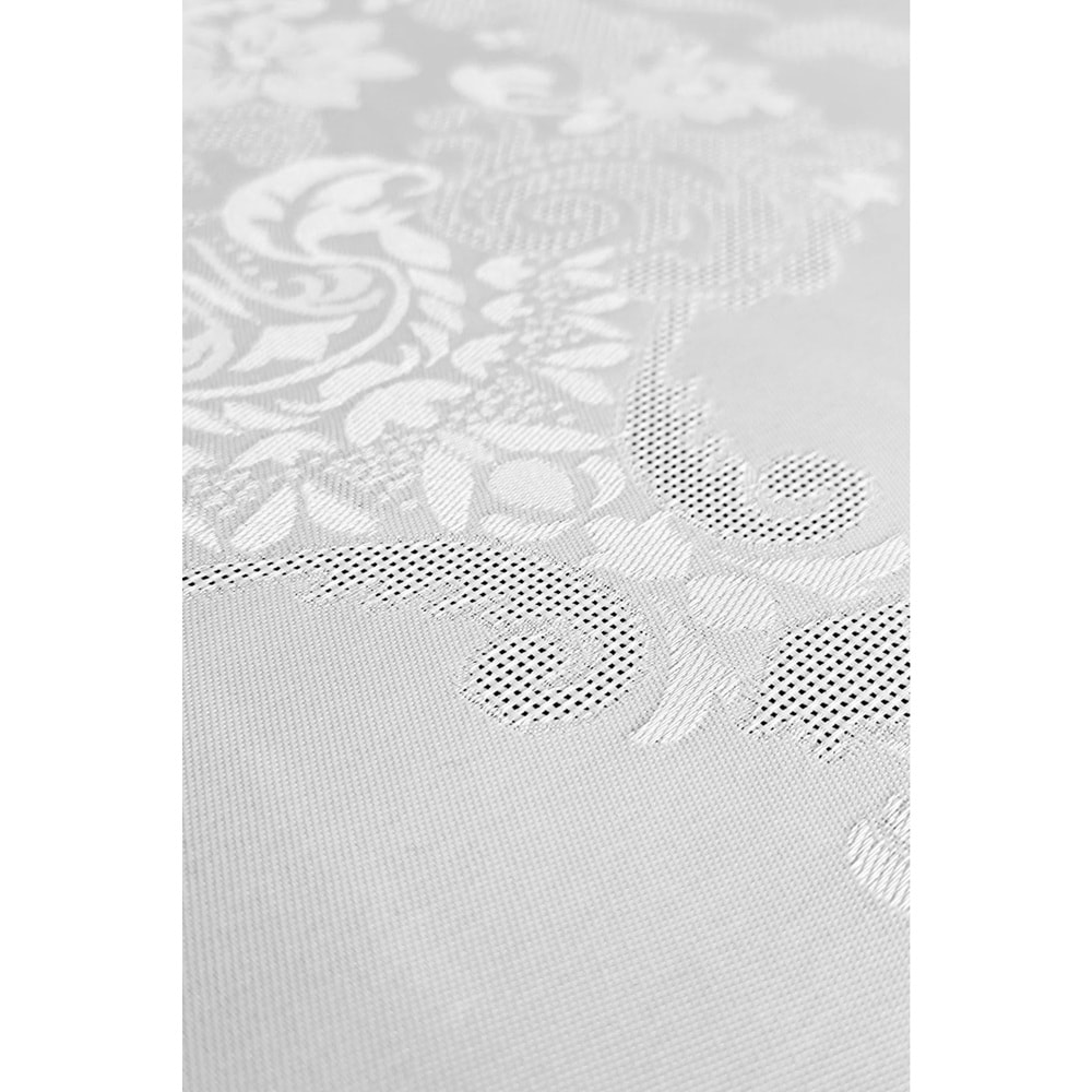 Jumbo Jakar Beyaz Sıvı Geçirmez Kumaş Pano 8-10-12 Kişilik Masa Örtüsü (160x220)