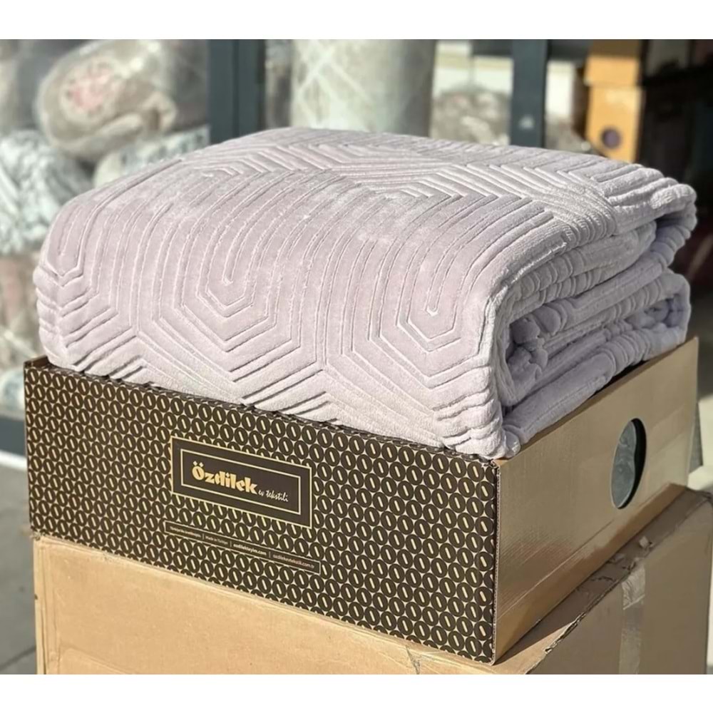 Özdilek Prestige (Outlet) Kalın Embos Çift Kişilik Battaniye (220x240)-Meltem