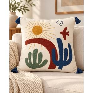 Punch Tufting Lüks Kırlent Kılıfı