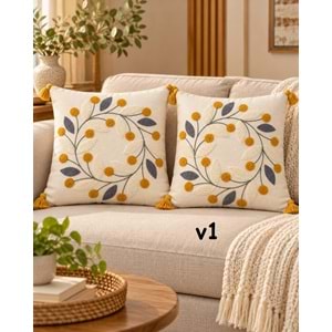 Punch 2li Tufting Lüks Kırlent Kılıfı