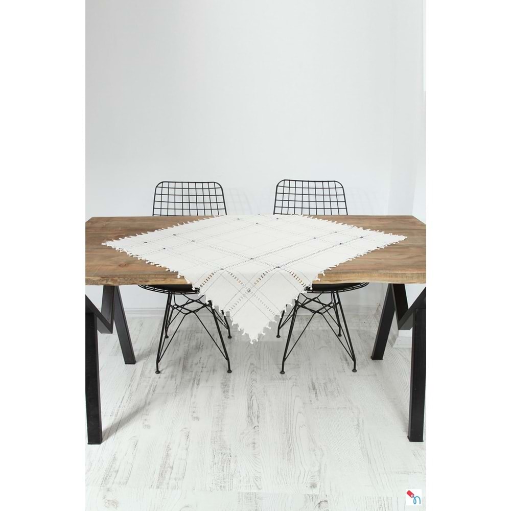 Manisa el Dokuma Pamuk Nazar Fiskos Örtüsü 90*90 CM