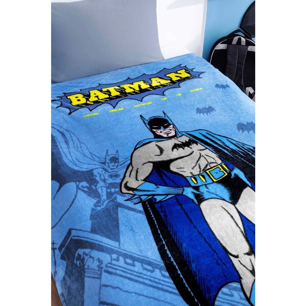 Özdilek Lisanslı -Batman Dedective- Tek Kişilik Çocuk Battaniye (150x200)