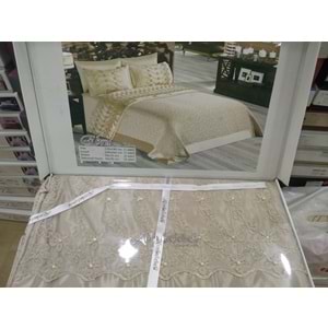 altın kelebek çift kişilik pike takımı ebru capiçino SANDIK HEDİYELİ