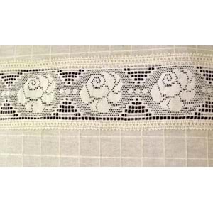 El İşi Dantelli Naturel Buldan Perdesi (140*200)