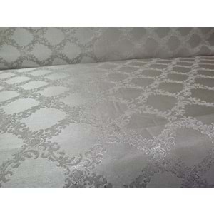 Milenyum Saraylı Lüx Kolsuz Koltuk Örtüsü Takımı (3+3+1+1)-Gümüş