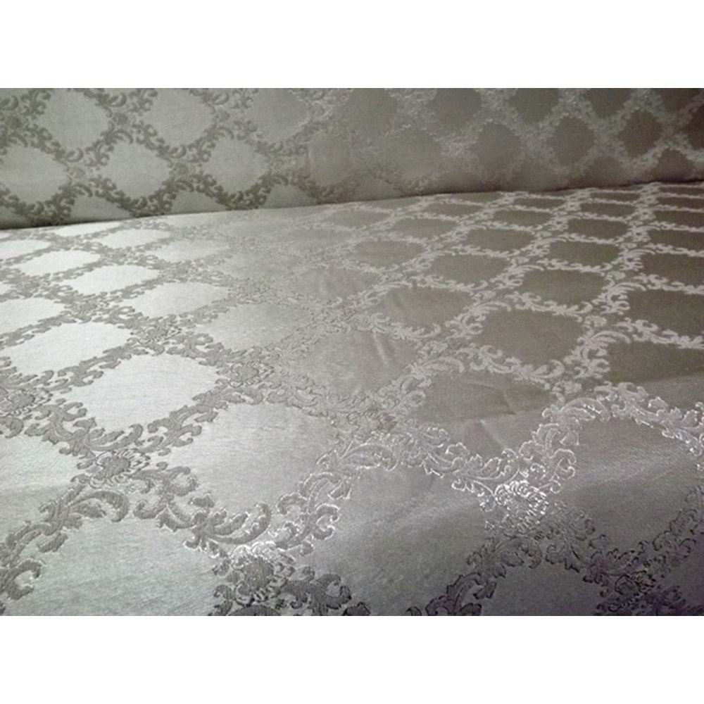 Milenyum Saraylı Lüx Maxi Çekyat Örtüsü (280x170)-Gümüş