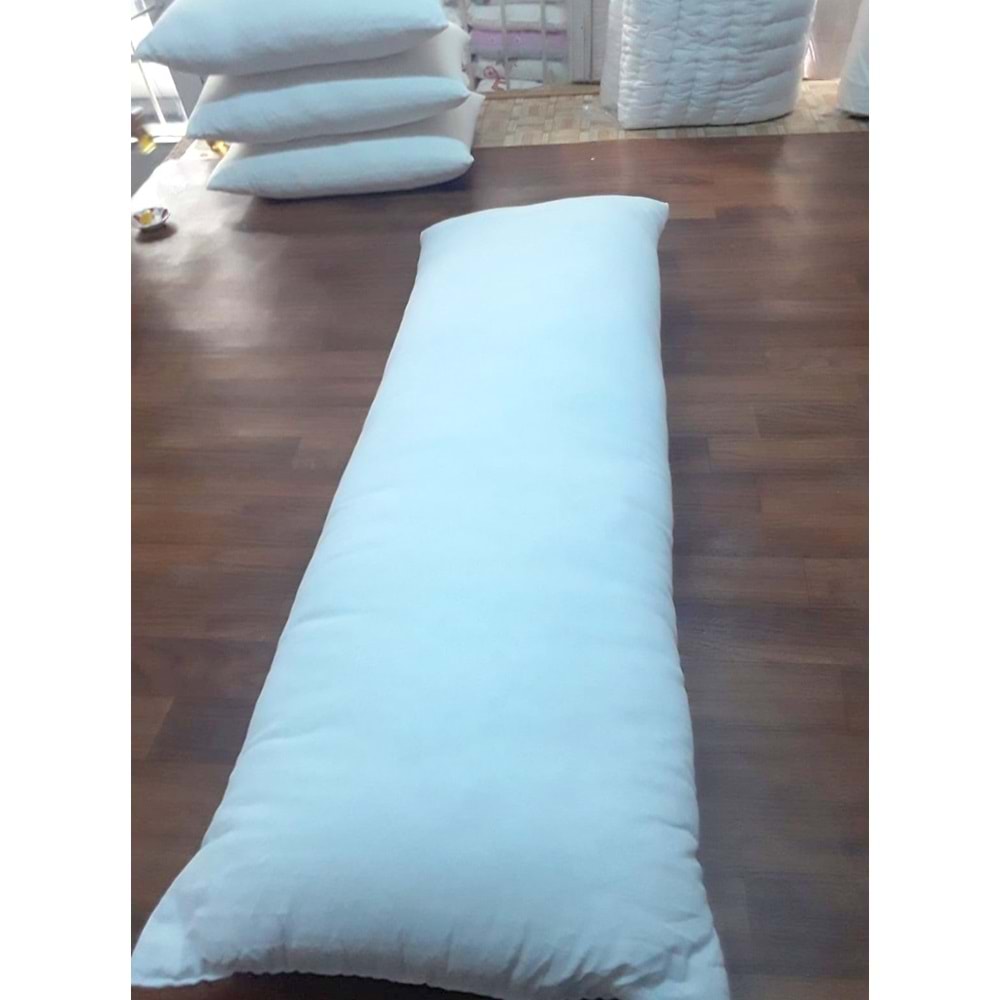 Karı Koca Yastığı, Doğal Pamuk Yastık, Uzun Yastık+Yastık Kılıfı (50x130)